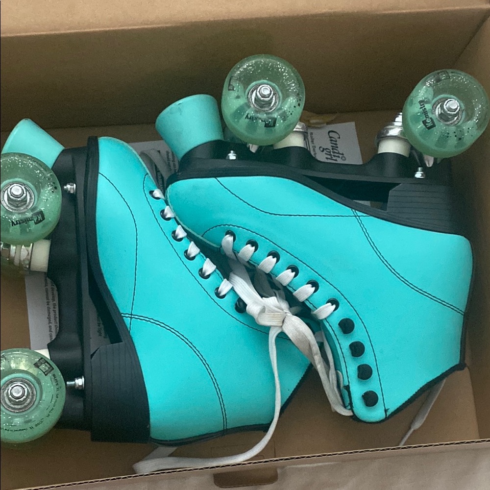 Candy Girl Sabina Teal High-Top Roller Skates